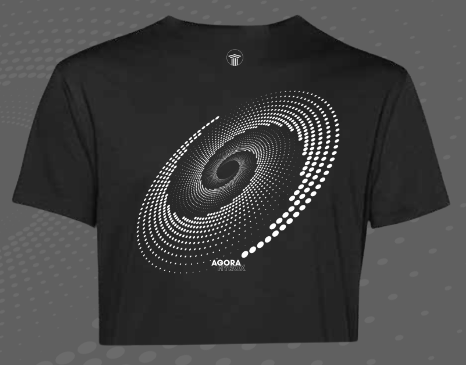 Crop Top HYROX Agora x Marmule NOIR