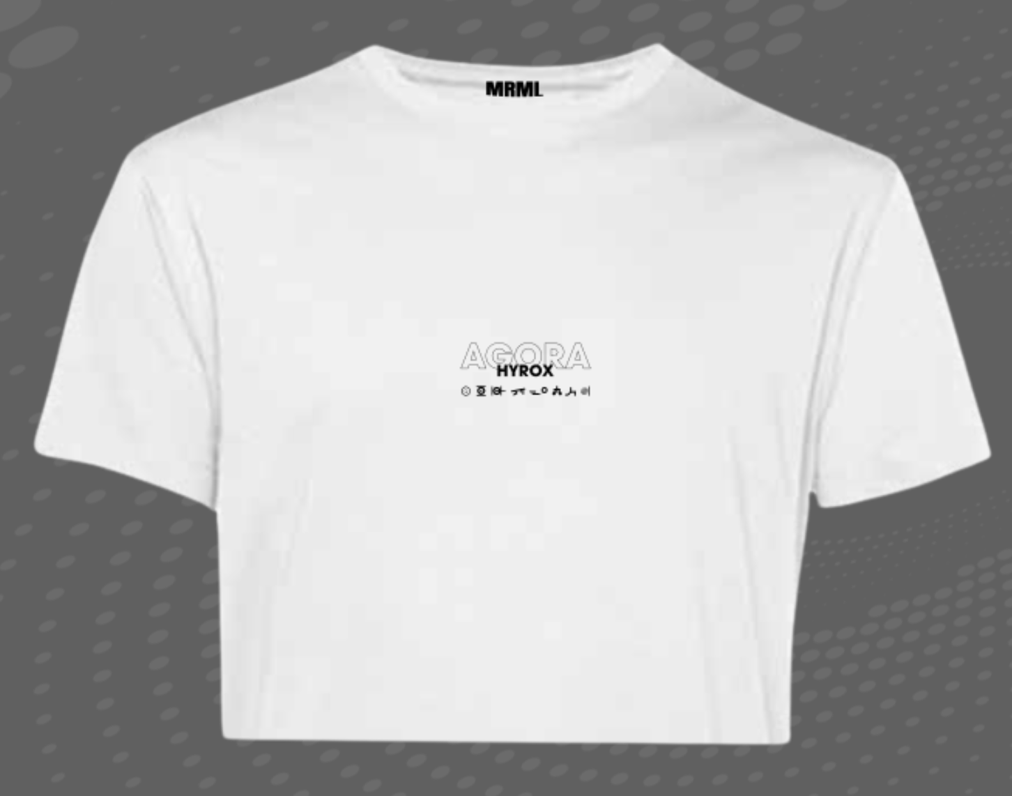 Crop Top HYROX Agora x Marmule BLANC