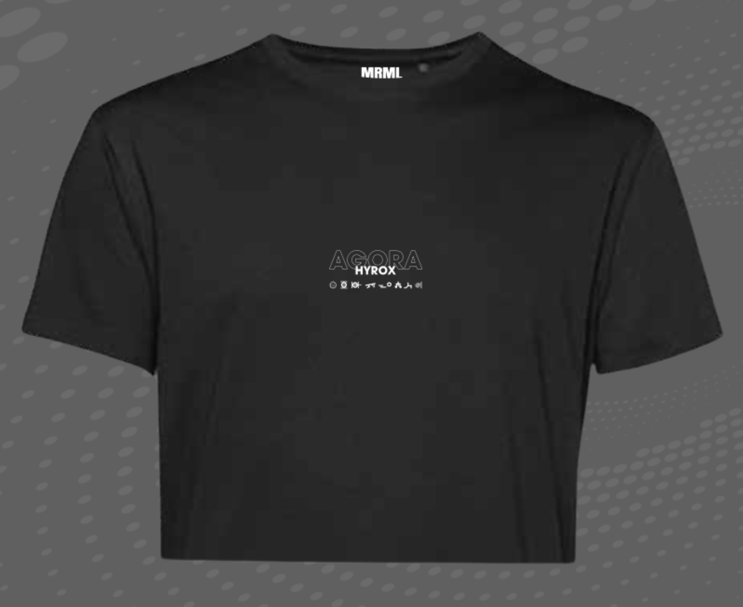 Crop Top HYROX Agora x Marmule NOIR