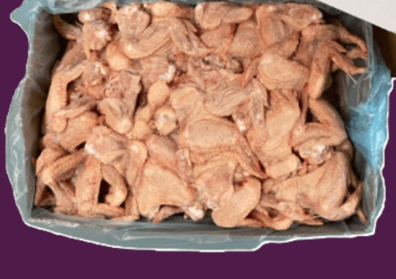 Aile-de-poulet halal grade B 10 kg  (2.42 euros kg)
