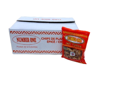 Chips-Plantin NUMBER ONE  épice 85grs x 20 (20x 0.74 euros)