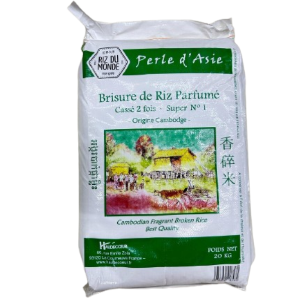 Riz-Perle d'Asie casse-2 fois - 20kg 