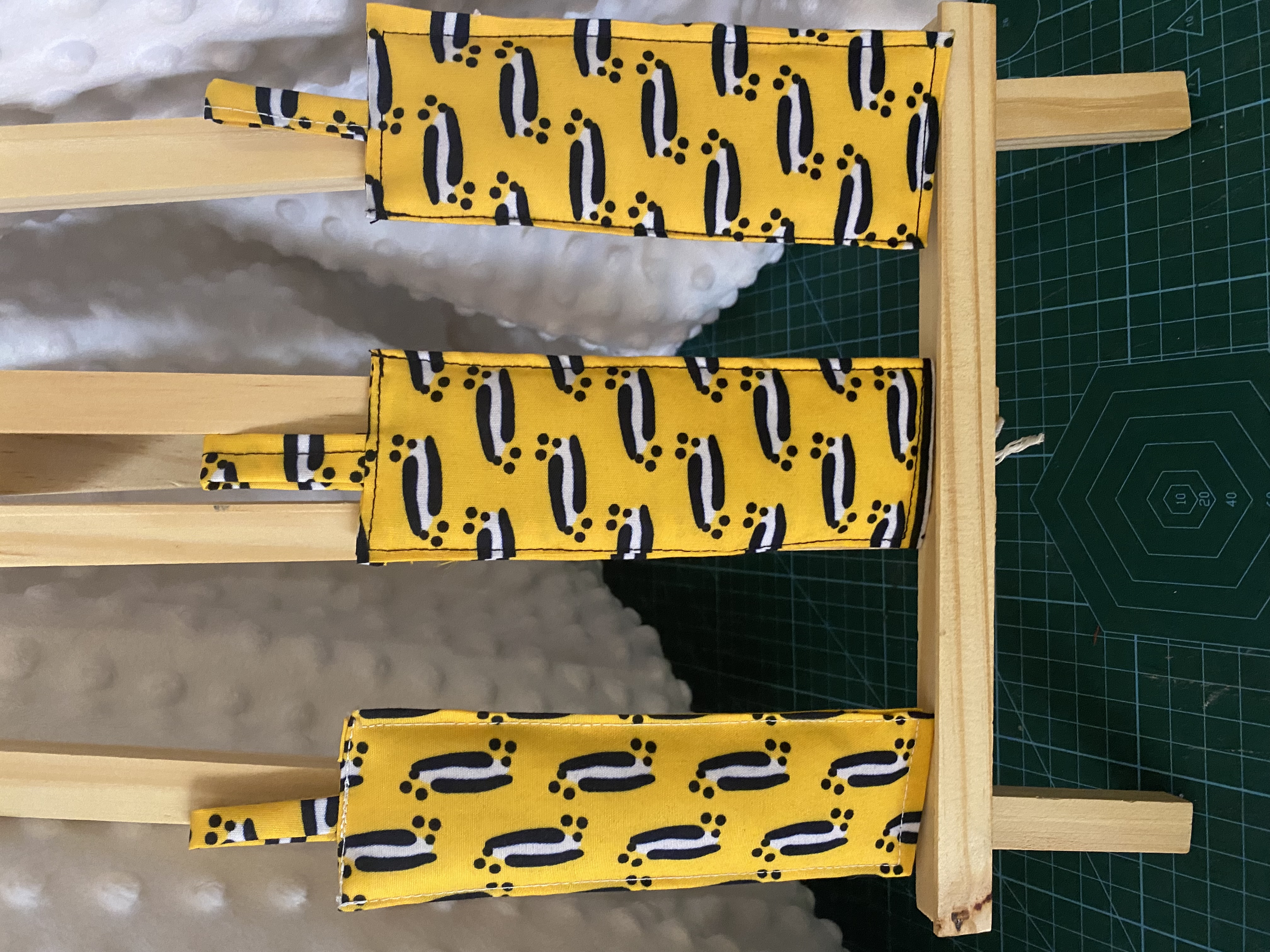 Marque-pages en tissu Wax