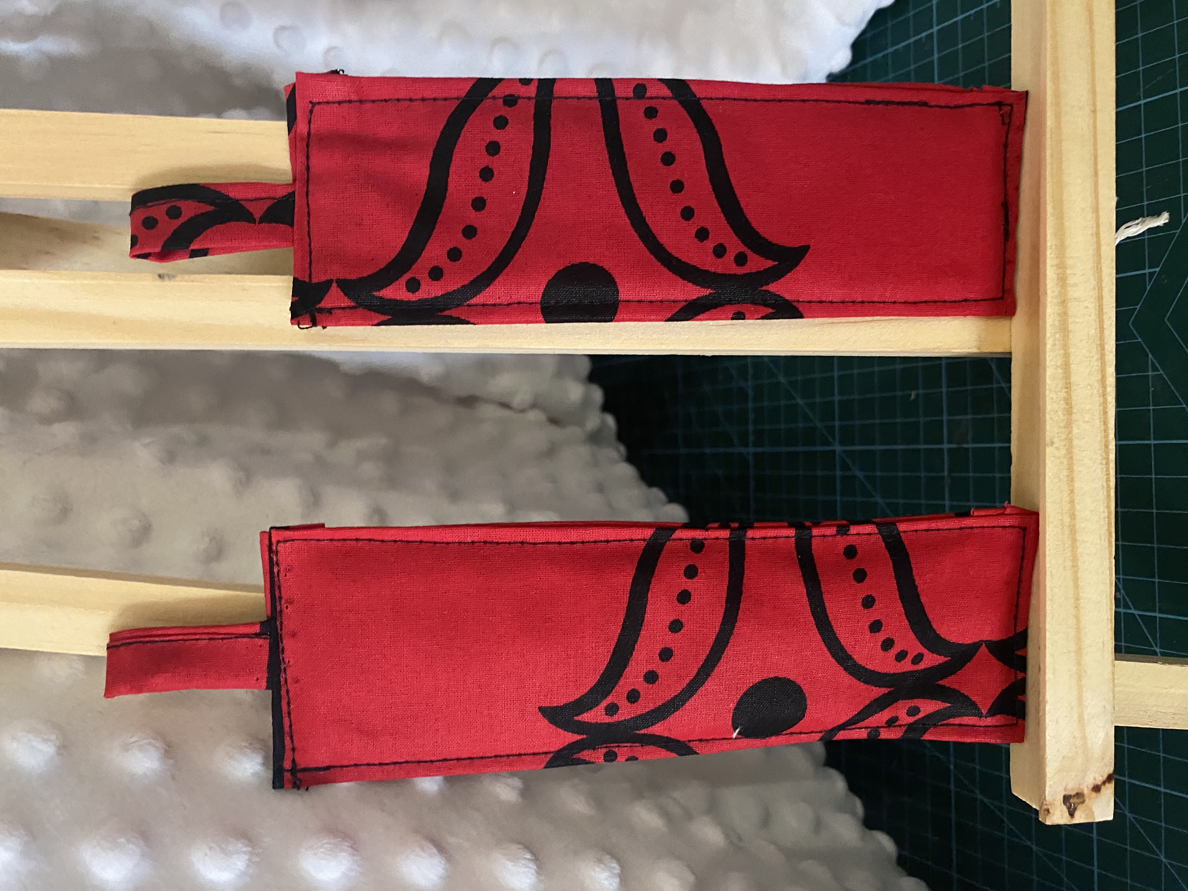 Marque-pages en tissu Wax