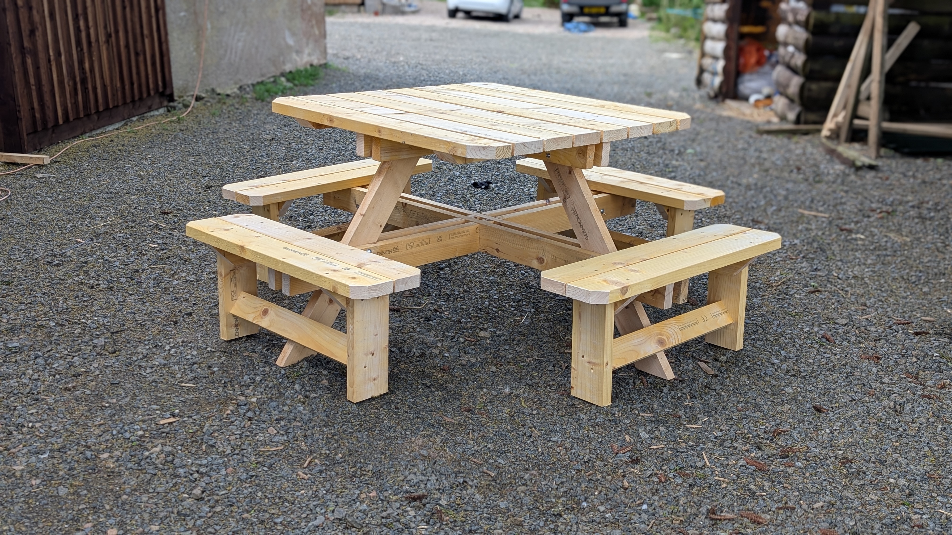 8 Seater Garden Bench