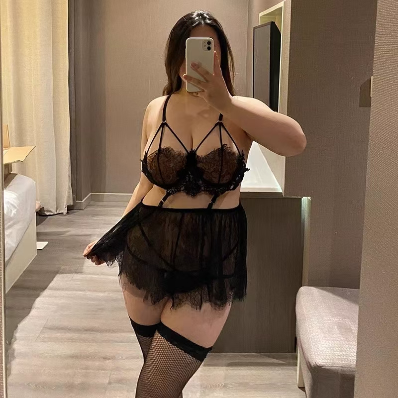 Black Lace Lingerie Set