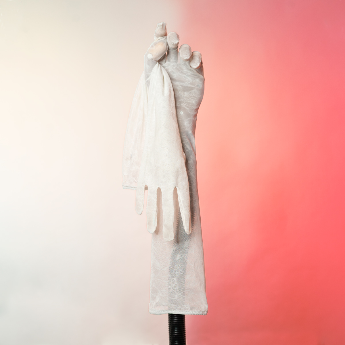 Guante blanco encaje