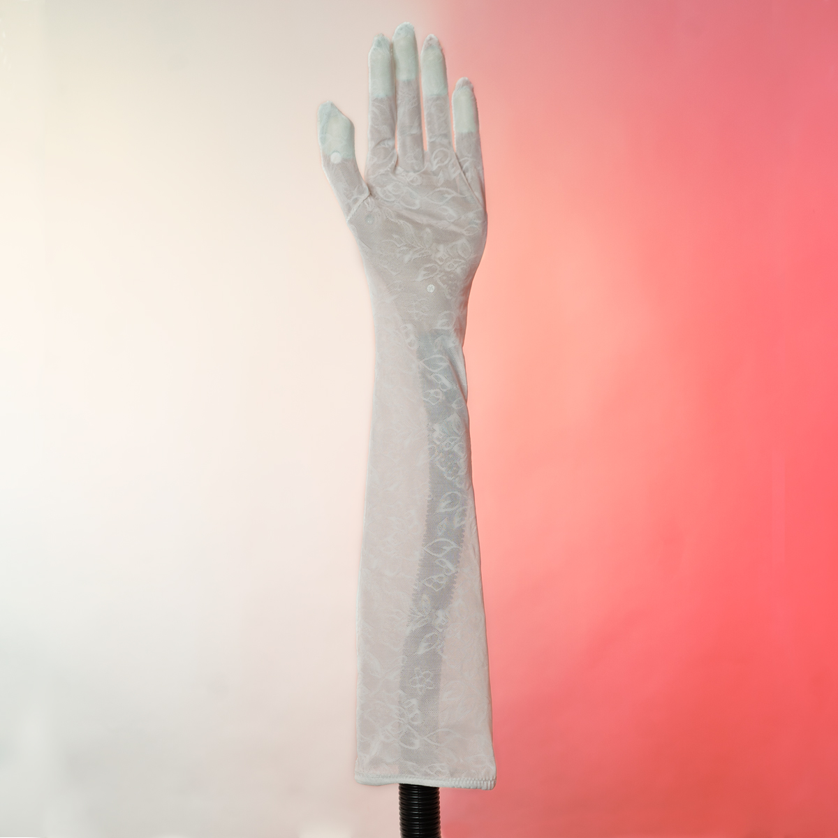 Guante blanco encaje