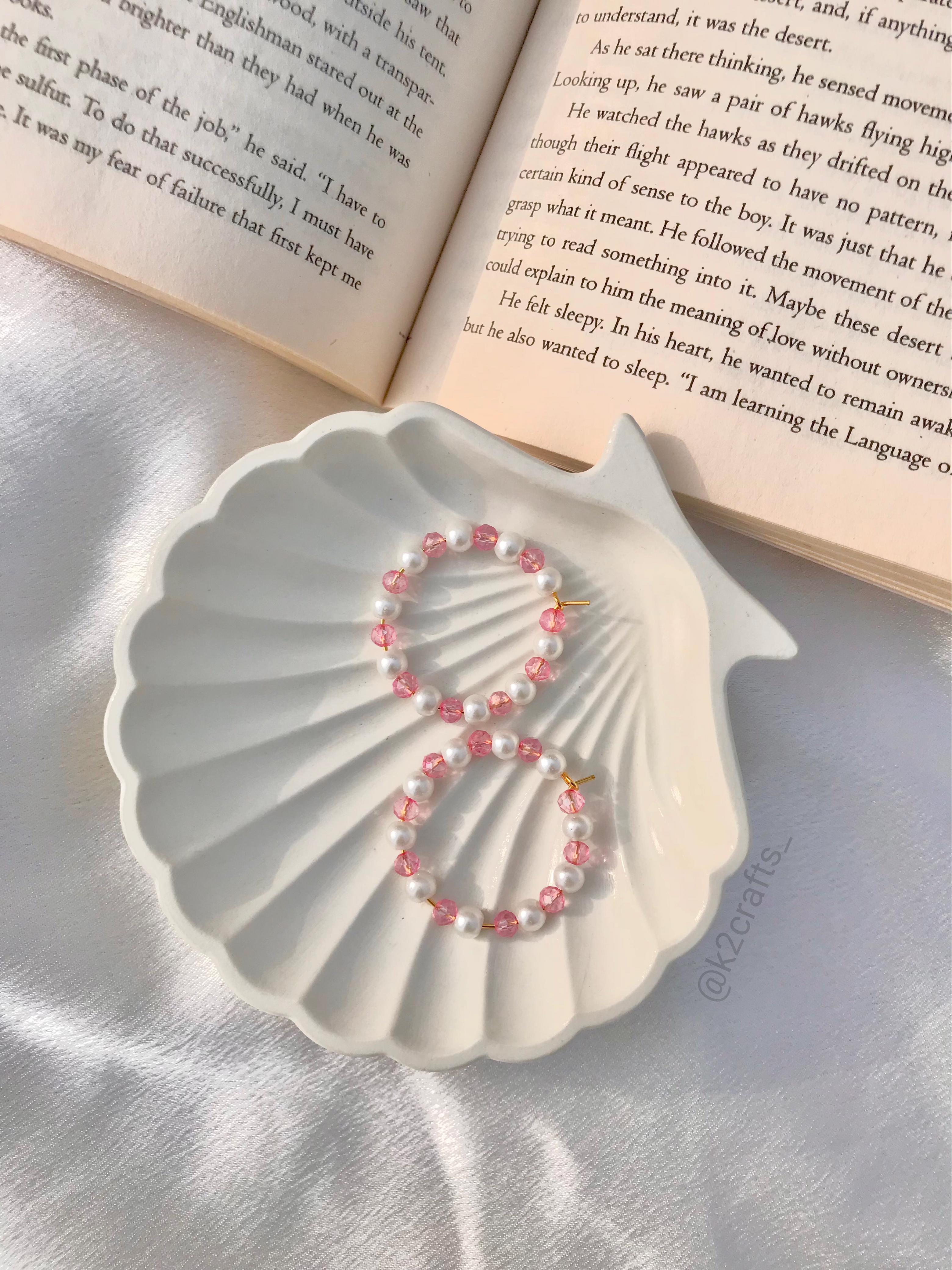 Pearly Pink Earring Hoops