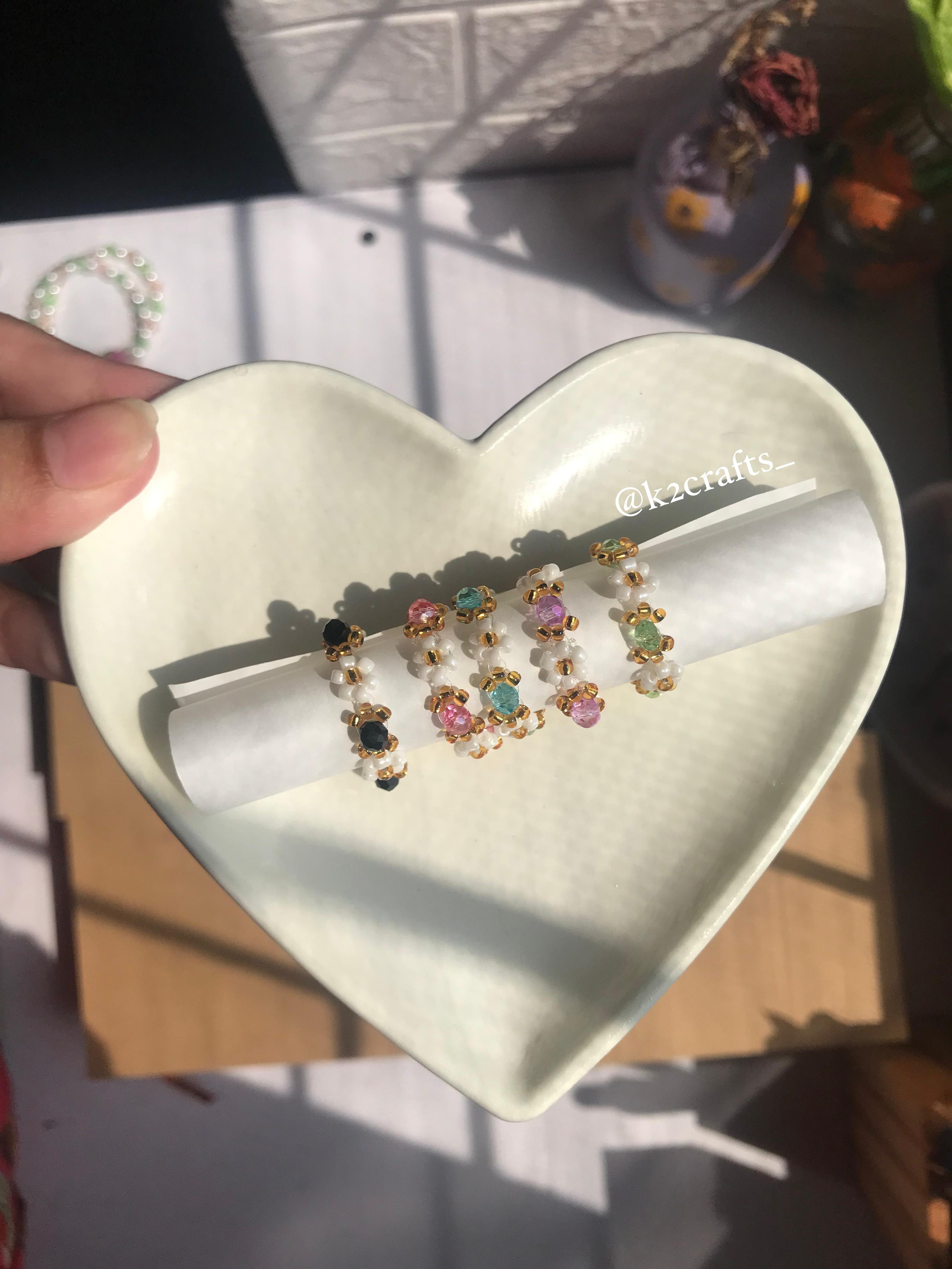 Set of 5 Daisy Rings