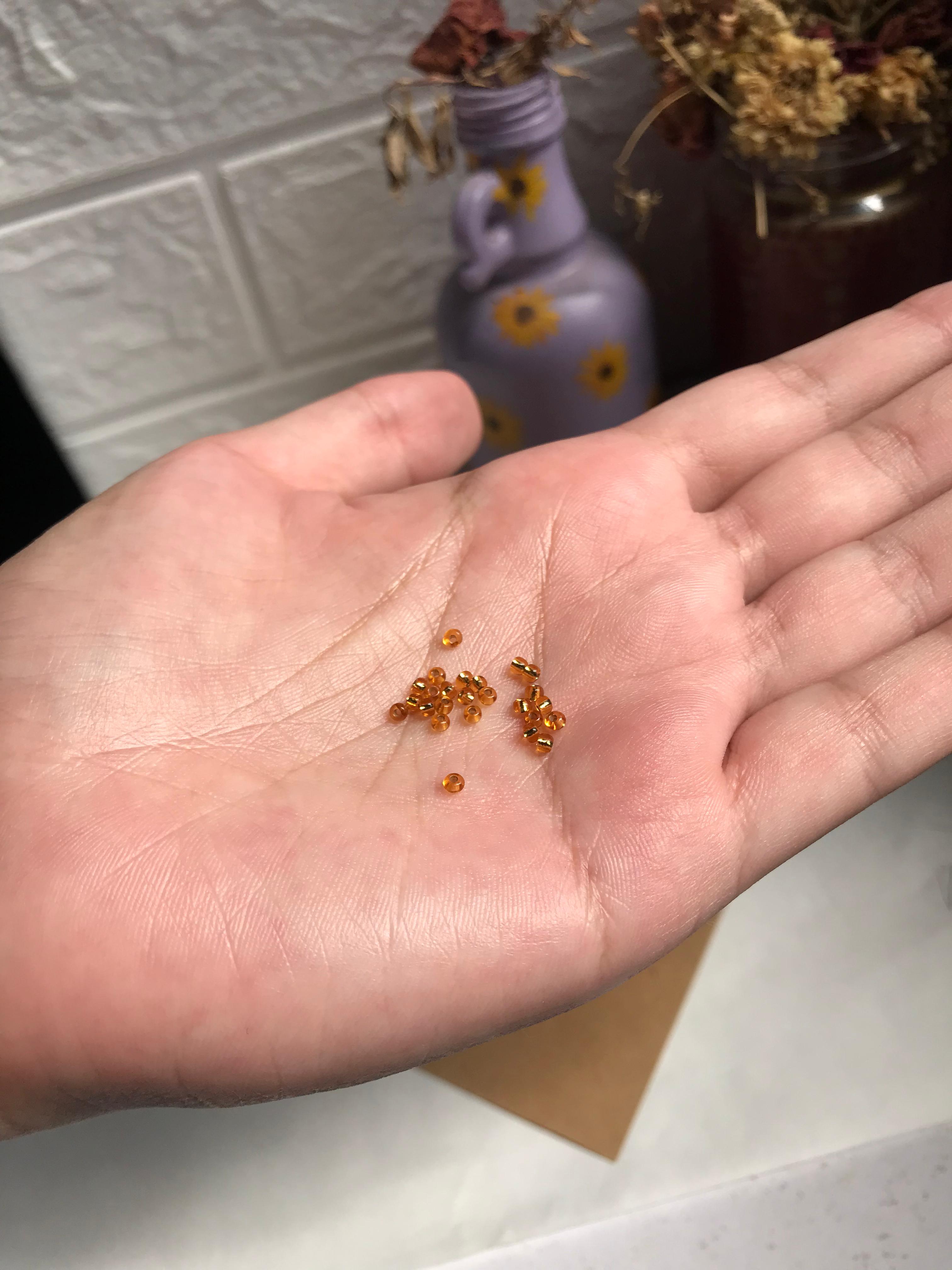 Golden Yellow Glass Seed Beads