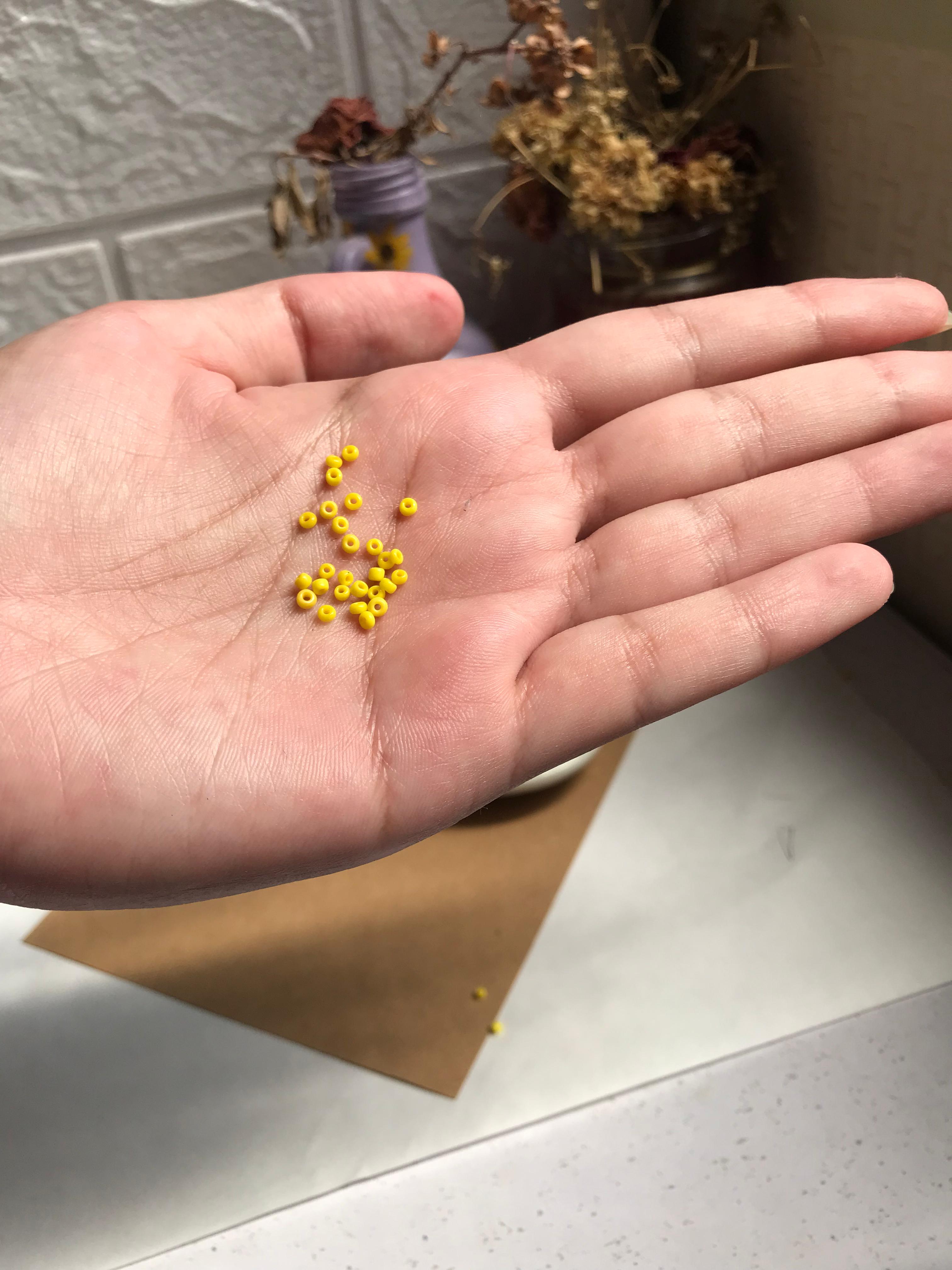 Yellow Seed Beads