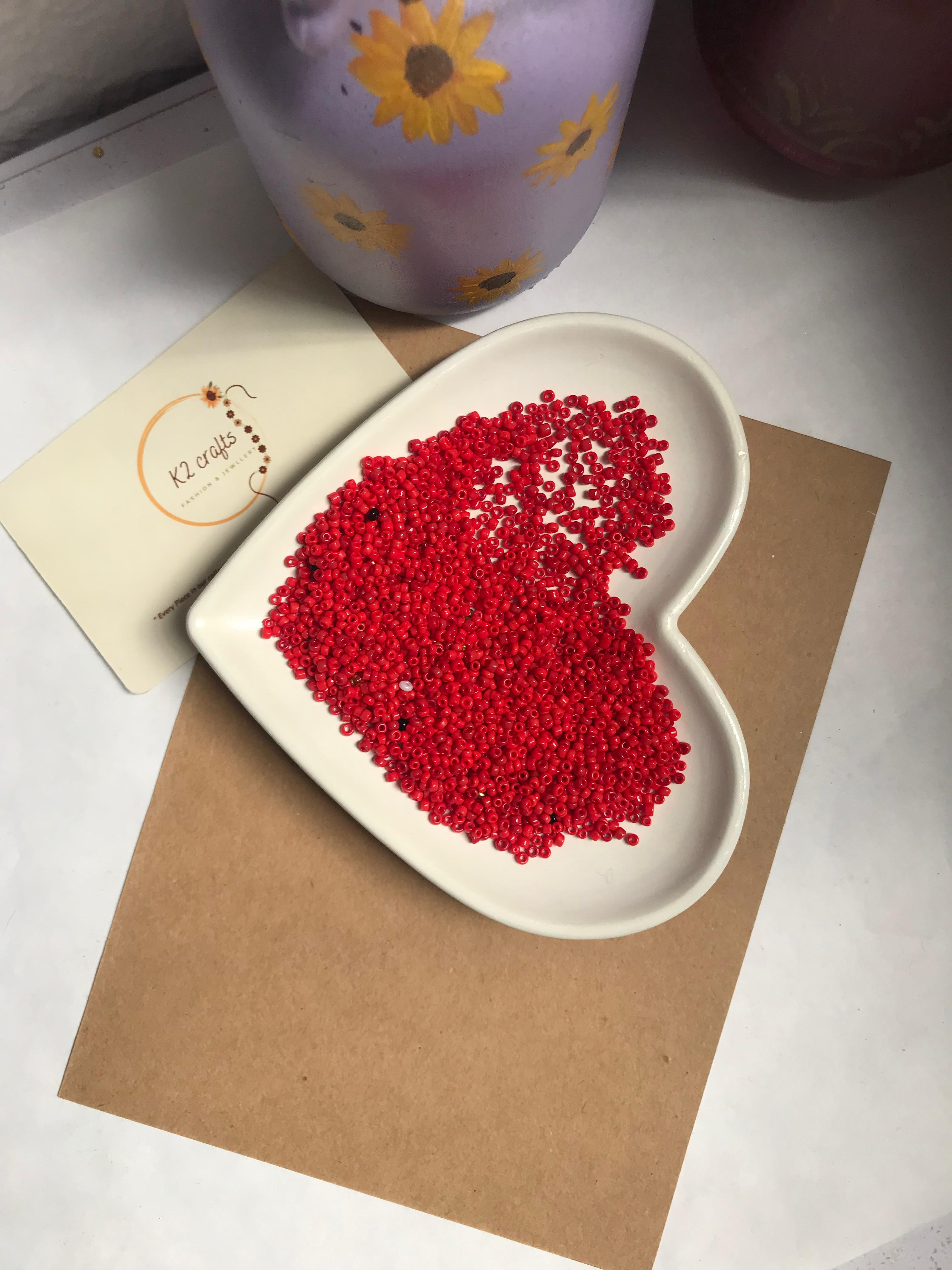 Red Seed Beads