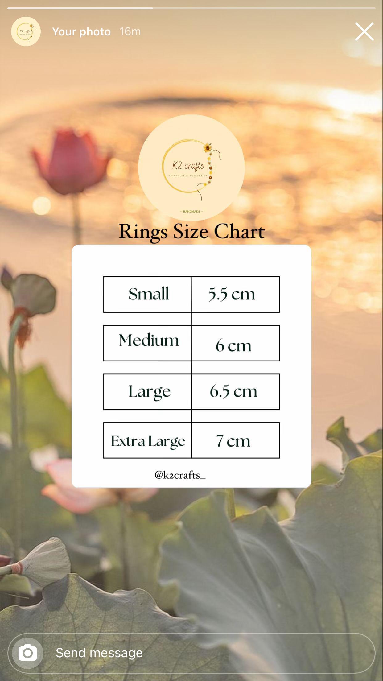 Colorful Floral Rings