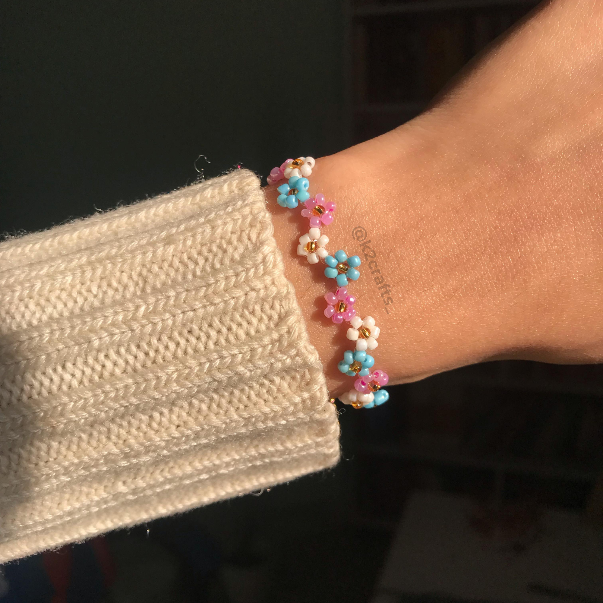 Zigzag Flowers Bracelet