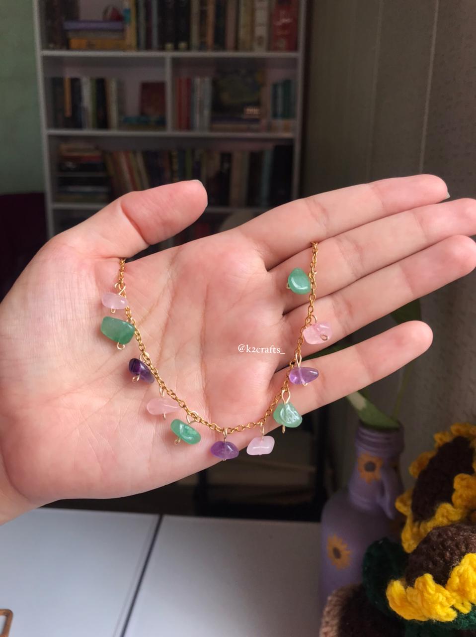 Gemstone Charm Bracelet