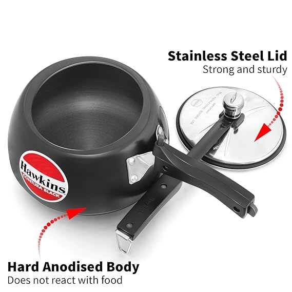 Hawkins Contura Black Pressure Cooker