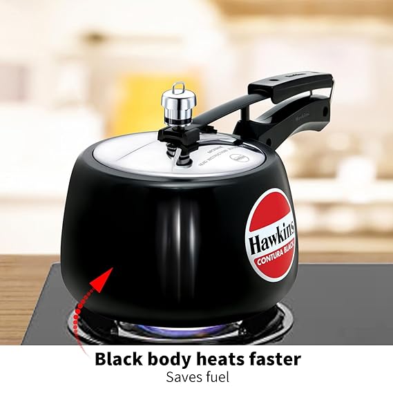 Hawkins Contura Black Pressure Cooker