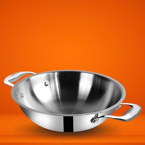 TRYPLY STAINLESS STEEL KADAI