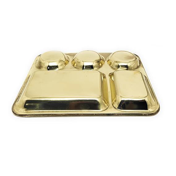 Pure Brass 5 IN 1 Thali