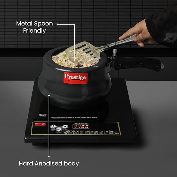 Prestige Nakshatra Plus Svachh Induction Base Inner Lid Hard Anodized Pressure Cooker 