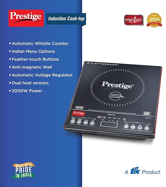 Prestige PIC 3.1 V3 2000 Watts Induction Cooktop