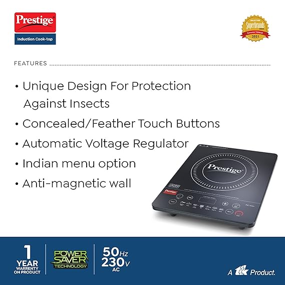 Prestige Pic 15.0+ 1900-Watt Induction Cooktop 