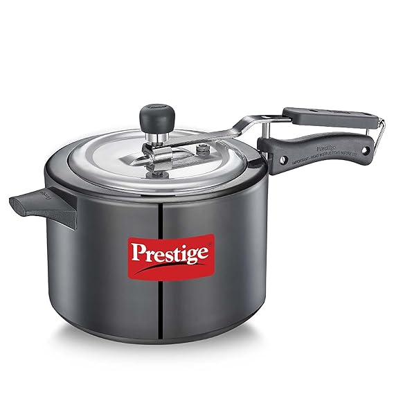 Prestige Nakshatra Duo Plus Svachh Hard Anodised Aluminium Pressure Cooker 