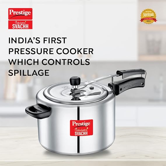 Prestige Nakshatra Plus Svachh Aluminium Inner Lid Pressure Cooker 
