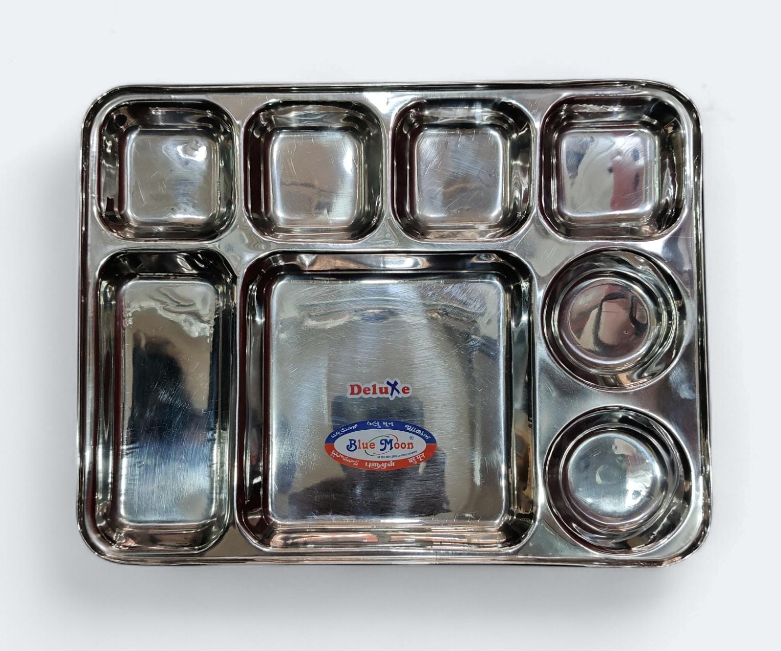 Stainless Steel Supreme Double Dip Khand Thali