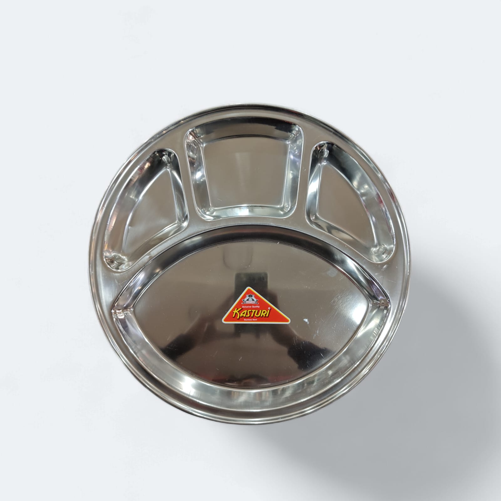 Kasturi Stainless Steel Round Thali 