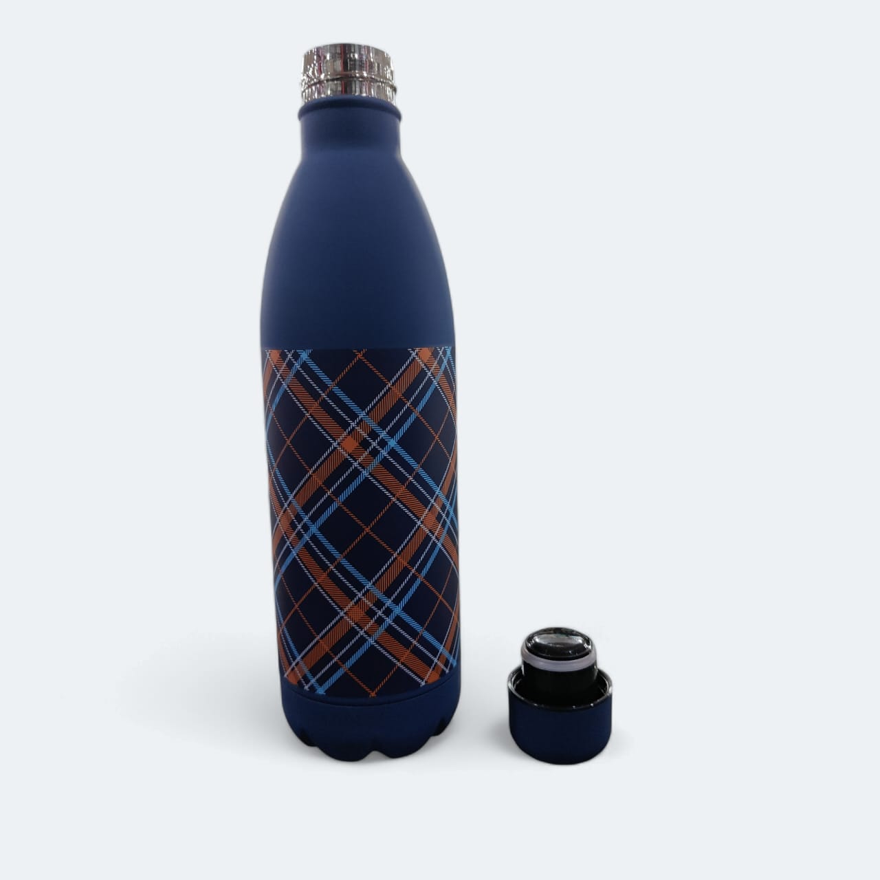 Orange Printed Insulated Stainless Steel Bottle, Capacity: 1 Litre
