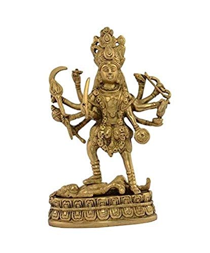Brass Kali Mata Idol Dashbhuja - 23 cm