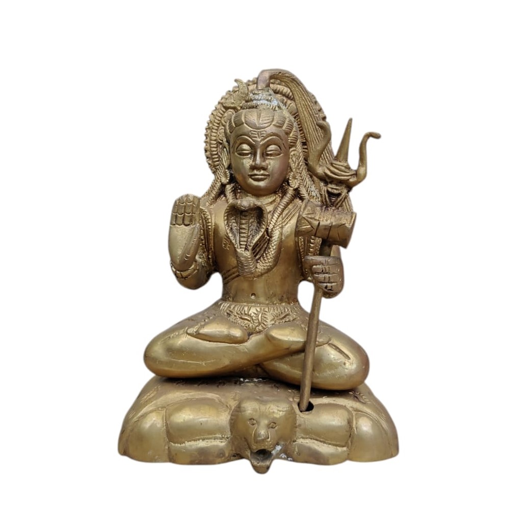 Brass Shiva Idol Shiv Ji Height 19 Cm