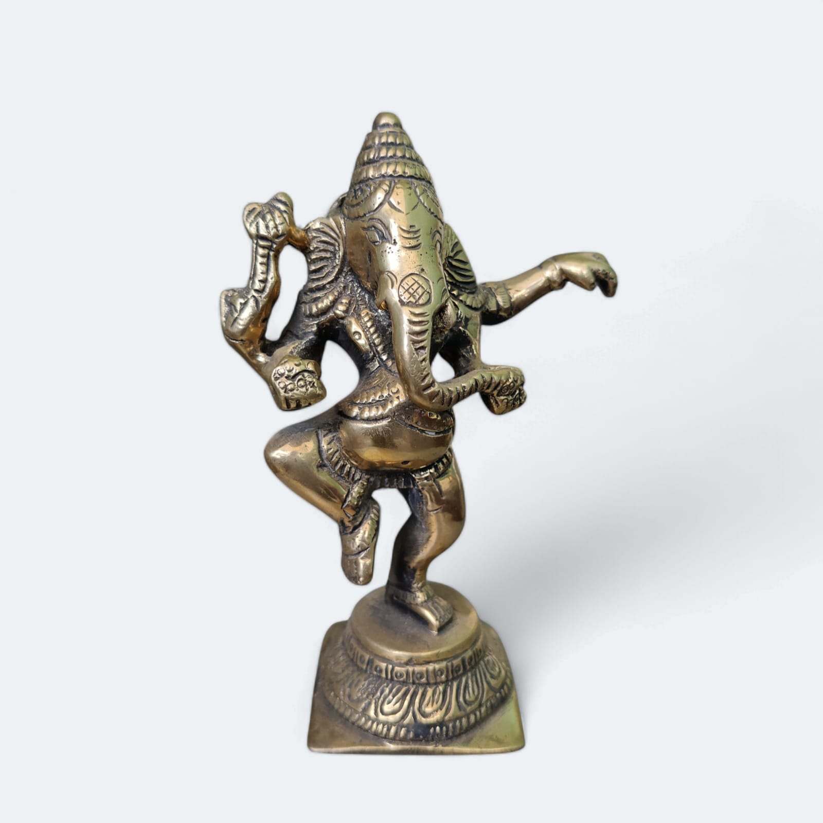 Brass Ganesh Idol Height 15 Cm