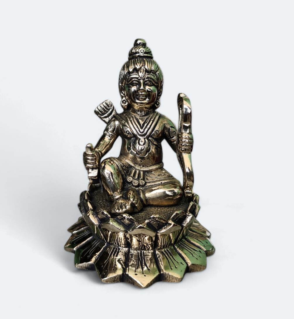  Brass Ram Ji Bal Roop Height 13 Cm