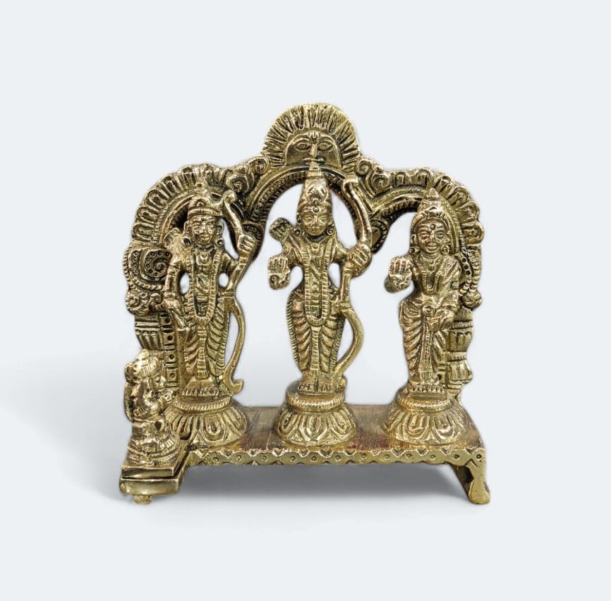 Brass Ram Darbar Idol Height 13 Cm