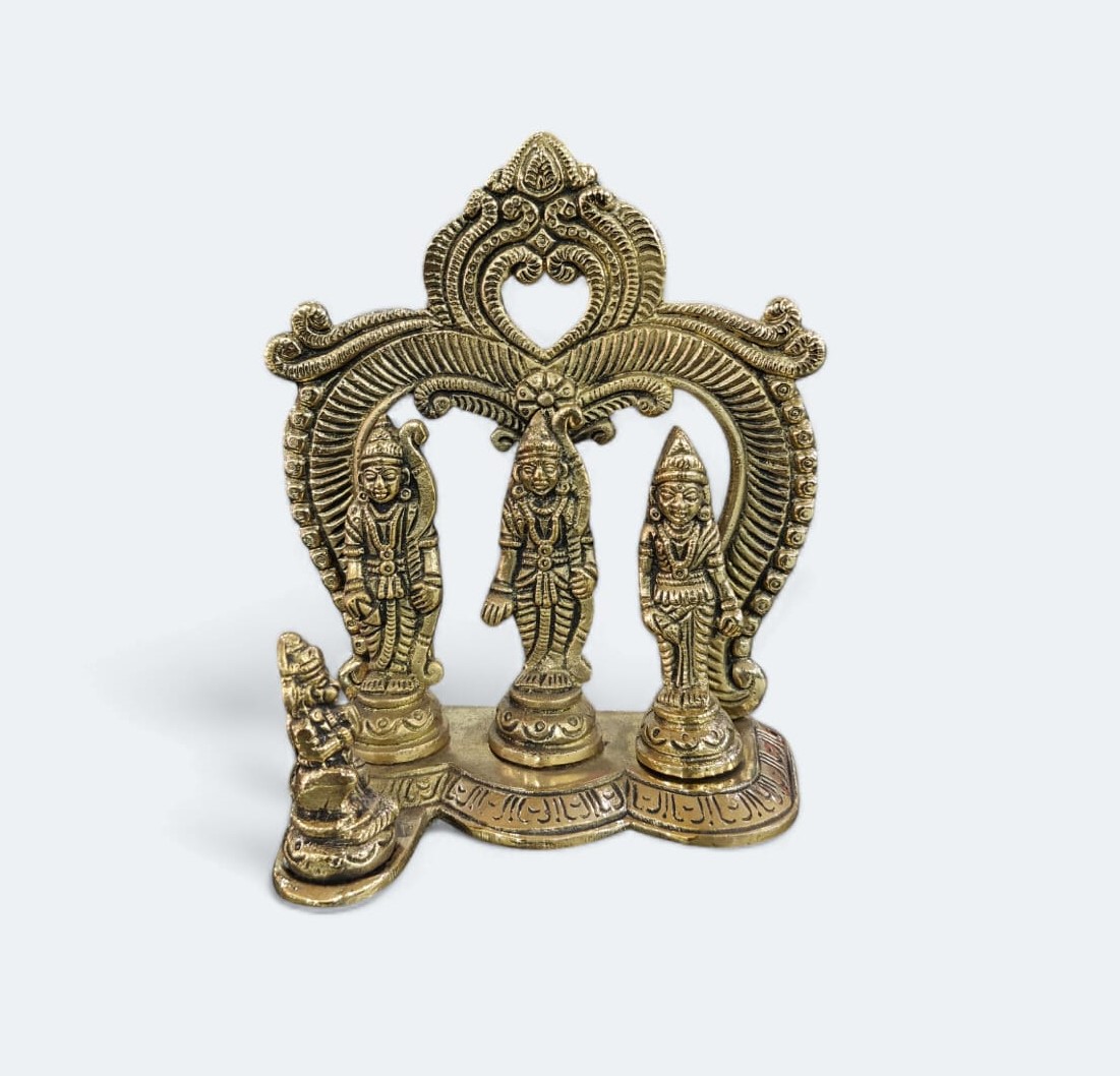 Brass Ram Darbar Idol Height 14 Cm