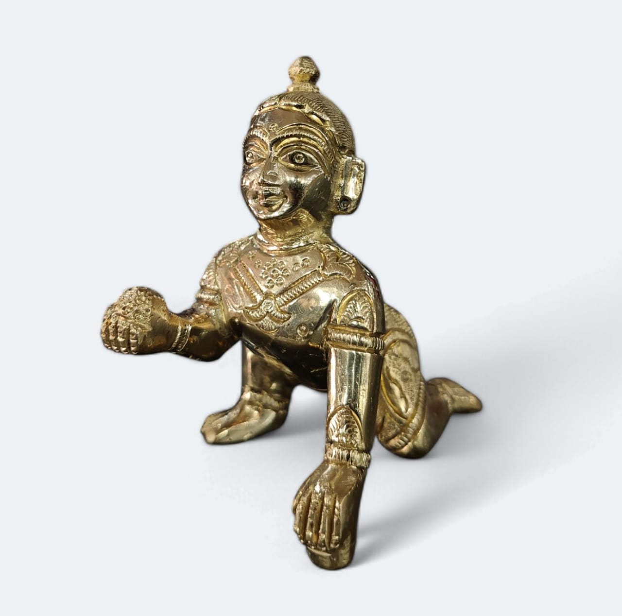 Laddu Gopal Murti | Pure Brass Ashtadhatu Murti