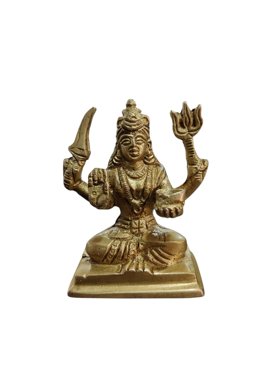 Santoshi Maa Idol in Brass Height 7 Cm