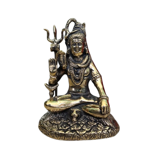 Brass Shiva Idol Shiv Ji Height 17 Cm