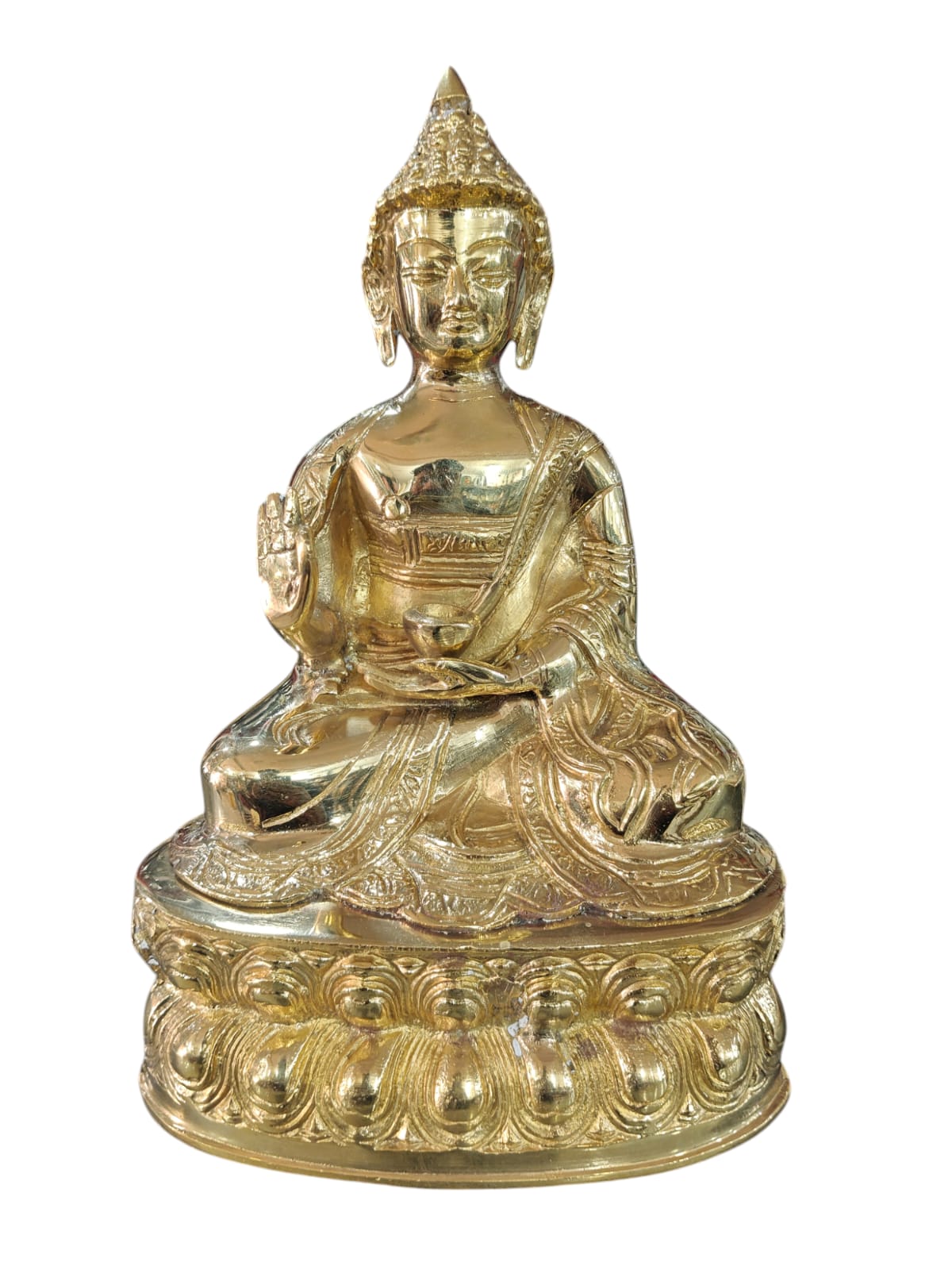 Brass Buddha Idol Gautam Buddha Statue Height 29 Cm