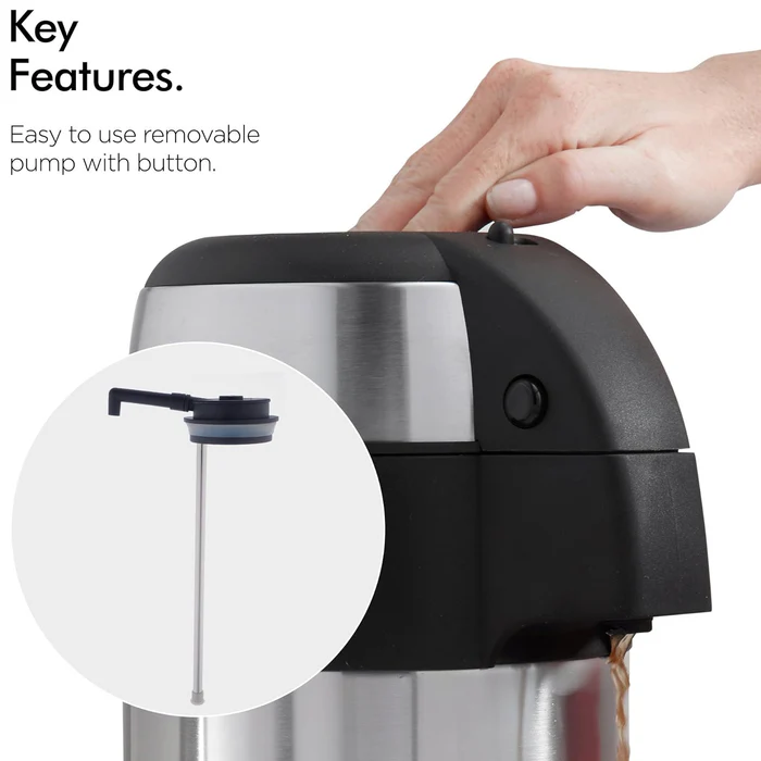 Orange SS Vacuum Beverage Dispenser