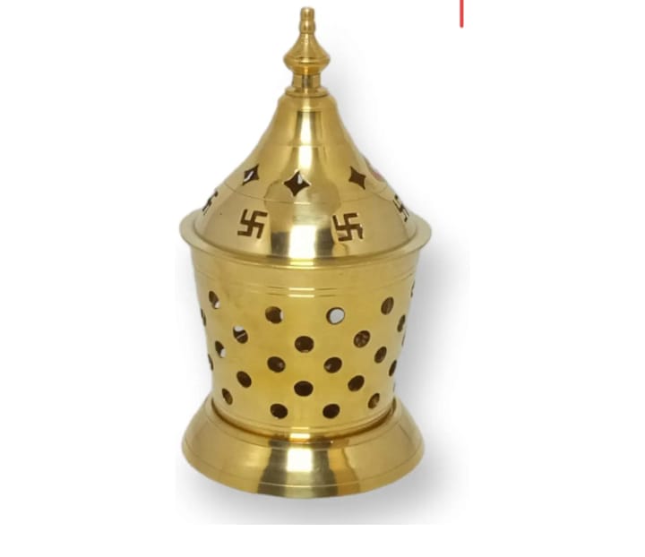  Akhand Jyoti Diya with Brass Cylindrical Shaped