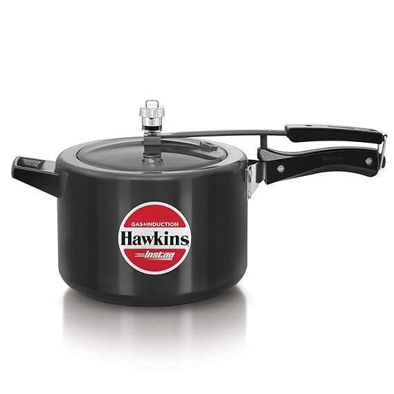 Hawkins Instaa Pressure Cooker, Induction Inner Lid Cooker, Tall Body Hard Anodised Cooker