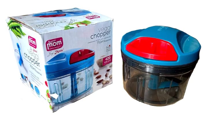 Plastic Manual Vegetable Chopper for Kitchen, Vegetable Cutter for Kitchen, Onion Cutter, Onion Chopper (750 ml)