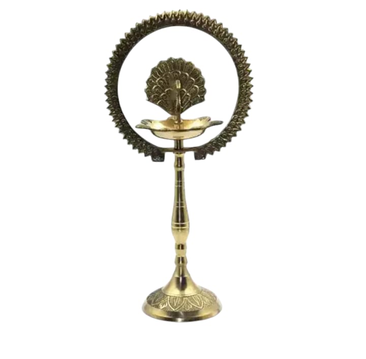 Pure Brass Diya (Puja Lamp) Hindu Pooja Article, Diyas, Deepak Oil Lamp