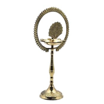 Pure Brass Diya (Puja Lamp) Hindu Pooja Article, Diyas, Deepak Oil Lamp