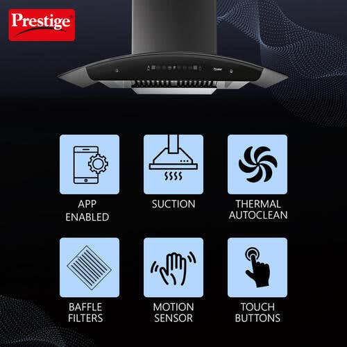 Prestige Kitchen Hood - Oscar 600 Contemporary Black