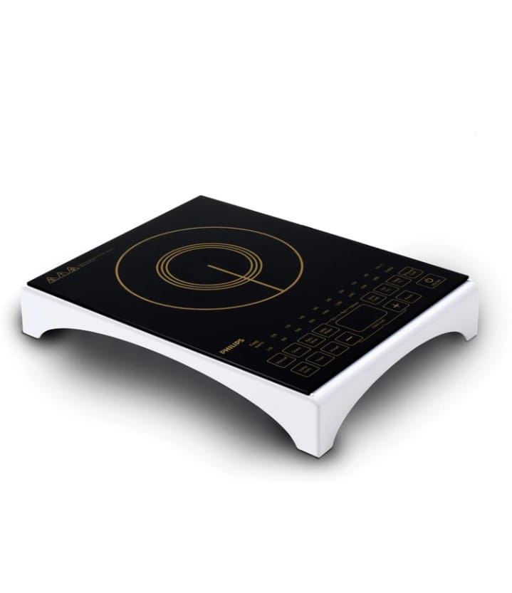 PHILIPS 2100 W Induction Cooktop Touch Panel  (Black, HD4938/01)